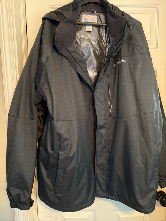 Columbia Other - Columbia Men's Dark Gray Hooded Raincoat